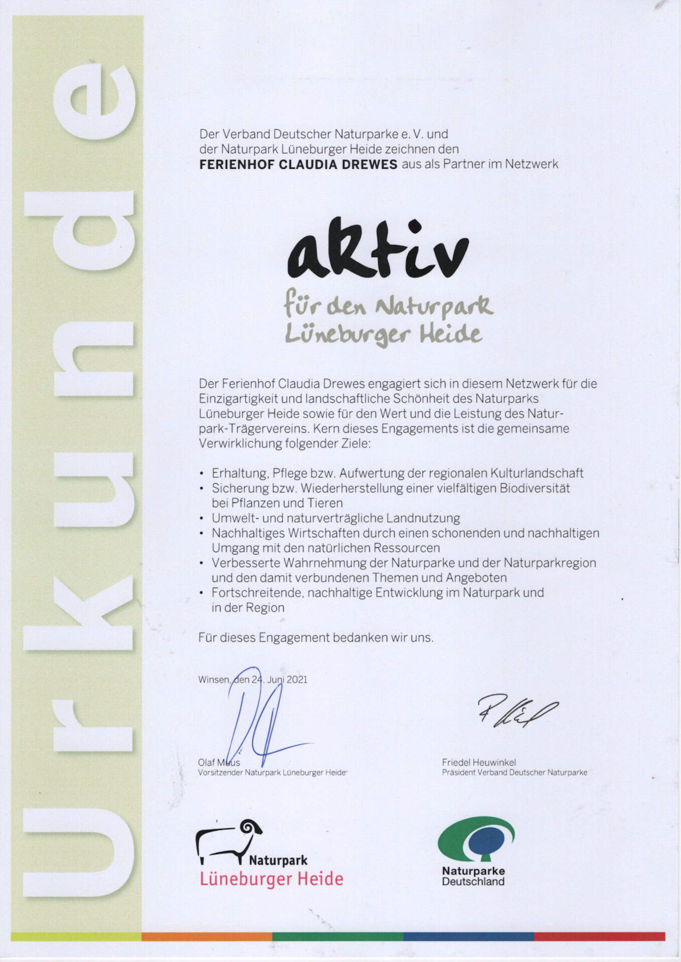 Claudia Drewes ist Partnerin im Netzwerk aktiv für den Naturpark Lüneburger Heide