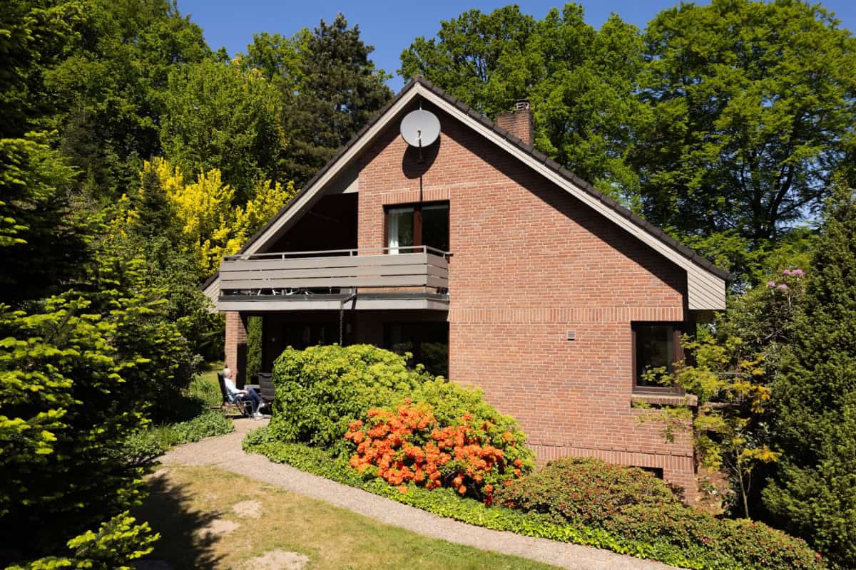 Eingang der Ferienwohnung Emmy auf dem Ferienhof Drewes in Ollsen in der Lüneburger Heide