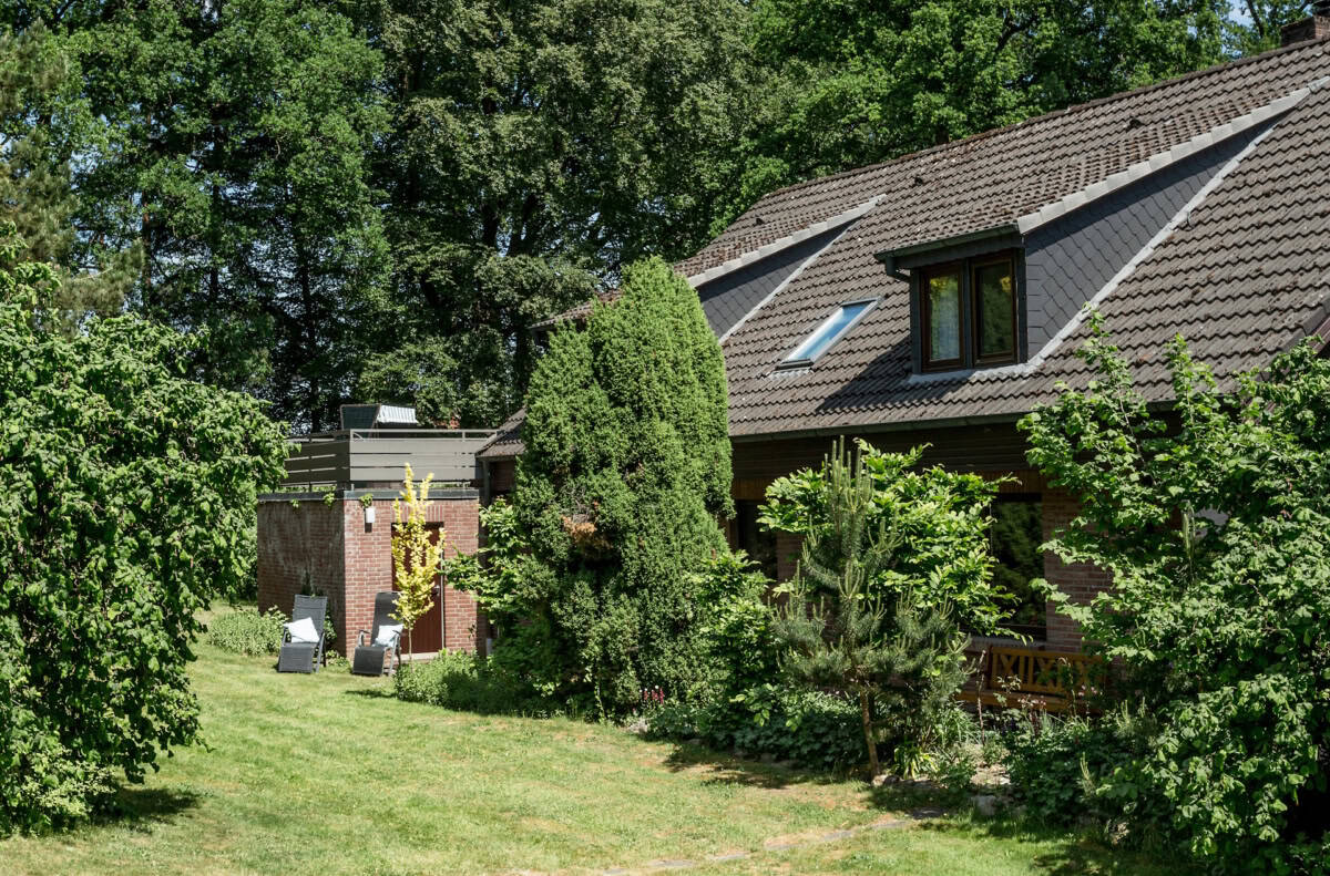 Nordbalkon der Ferienwohnung Marie auf dem Ferienhof Drewes in Ollsen in der Lüneburger Heide