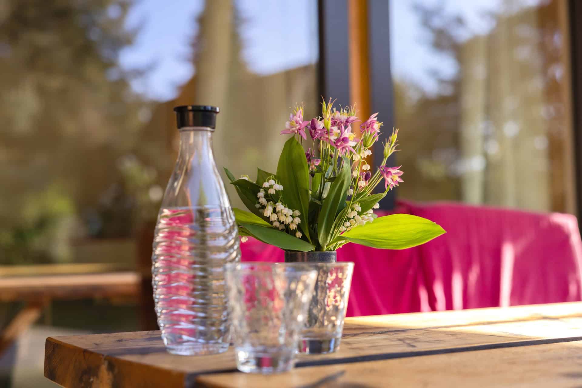 Sie können das Ollsener Leitungswasser pur genießen oder den Sodastream zum Aufsprudeln nutzen.