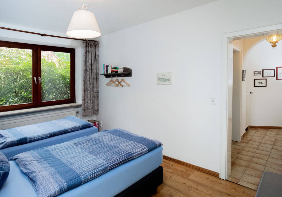 Schlafraum 2 der Ferienwohnung Emmy auf dem Ferienhof Drewes in Ollsen in der Lüneburger Heide