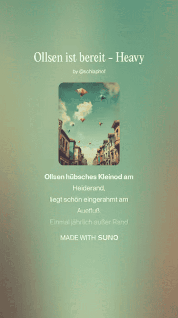 Screenshot YouTube-Short "Ollsen ist bereit Heavy" von Dieter Schlaphof